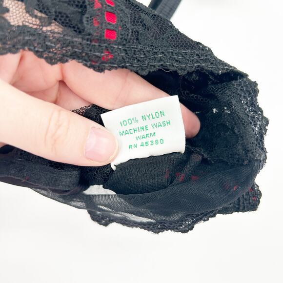 Nan Flower Womens VTG Vintage Coquette Whimsigoth Lace Cami Crop‎ Corset Top M - Picture 5 of 7